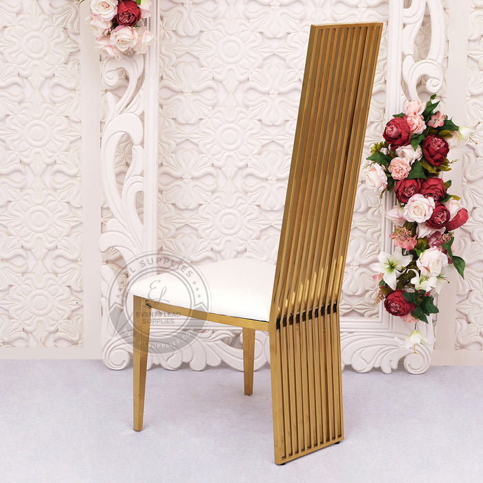 VORAGE Gold Wedding Chair Back view