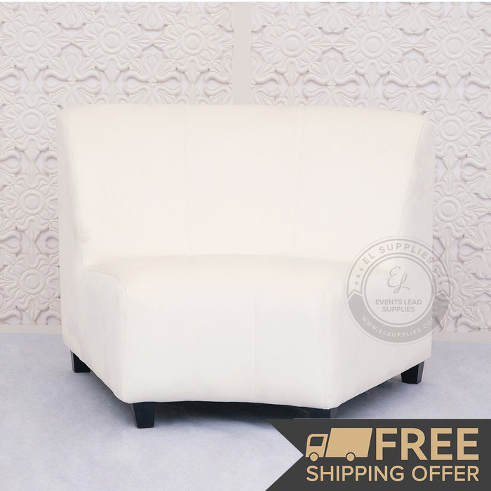 ARORA White Curved Modular Sofa