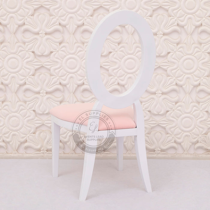 OLYMPIA Oval Back White Kids Chair