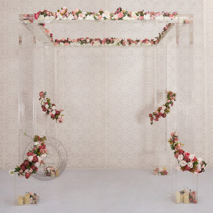 ARSINOE Ghost Clear Square Gazebo Canopy