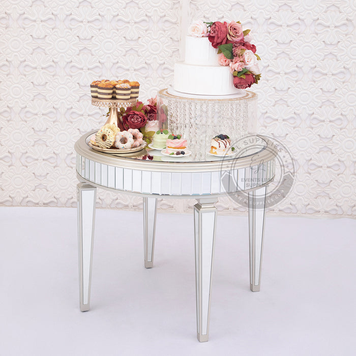 HANAME mirrored cake table