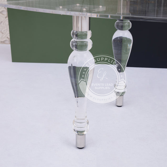 events Acrylic Serpentine Table