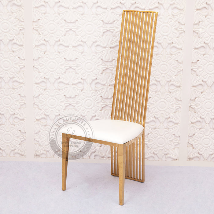 VORAGE Gold Wedding Chair Side view