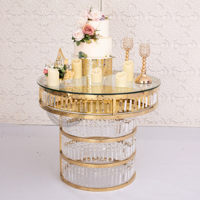 CYBELE Crystal Chandelier Cake Table