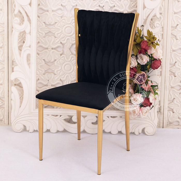 JADAIL Onyx Black Velvet Chair
