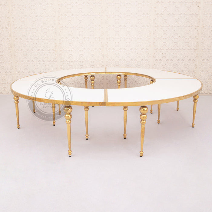 gold serpentine table 2