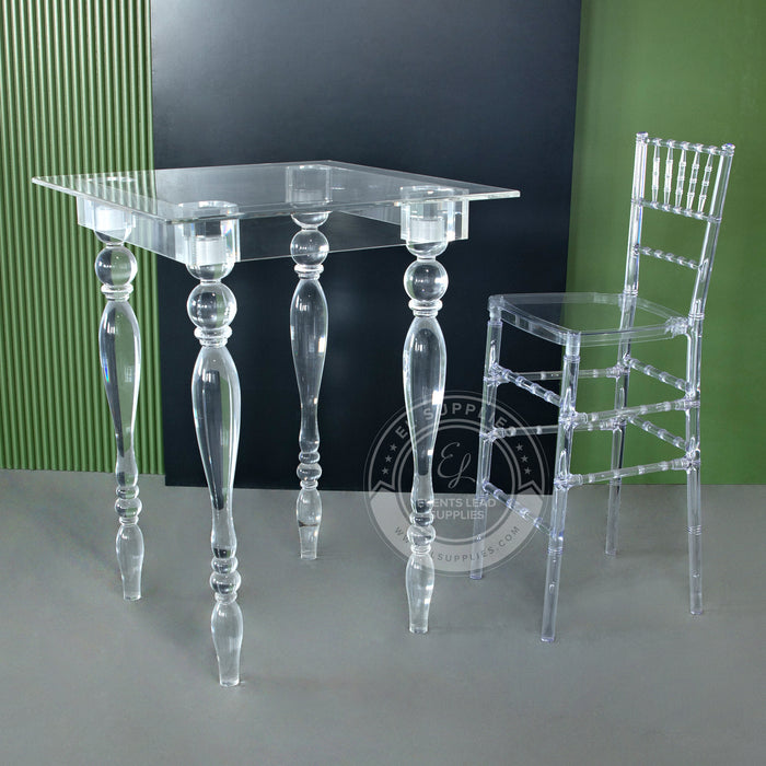 Clarity cocktail table