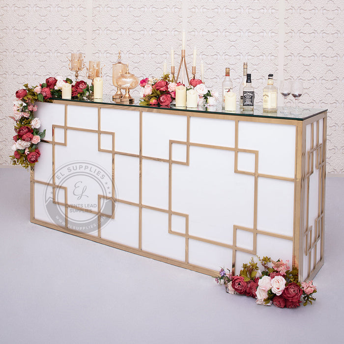 CLEMENTIA Foldable Bar Table decorated