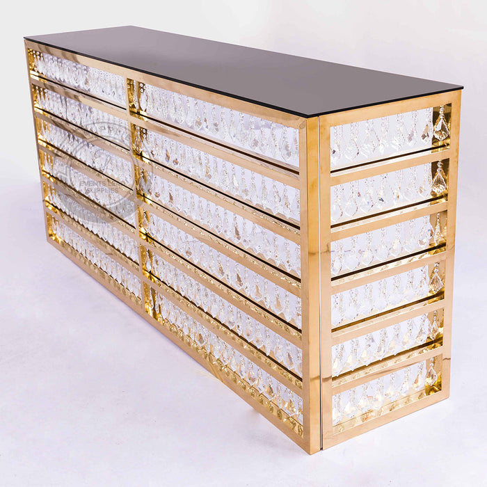 Oskar bar table Side view