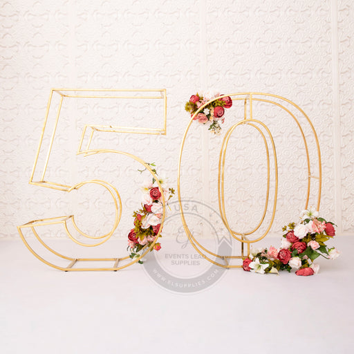 big numbers, birthday party number 50, 50th birthday 