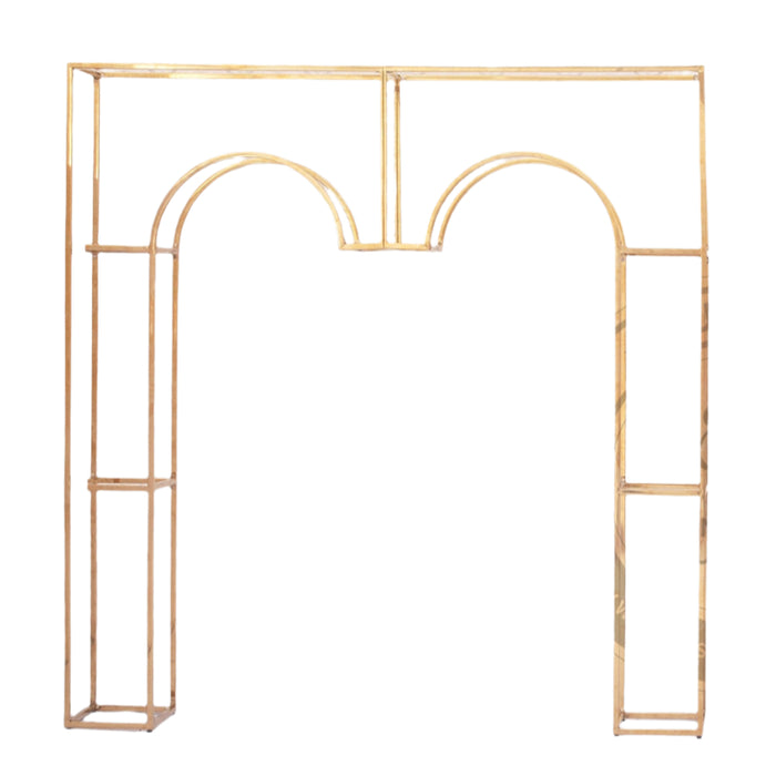 PHANEAAS Gold Arch Frame Backdrop Set
