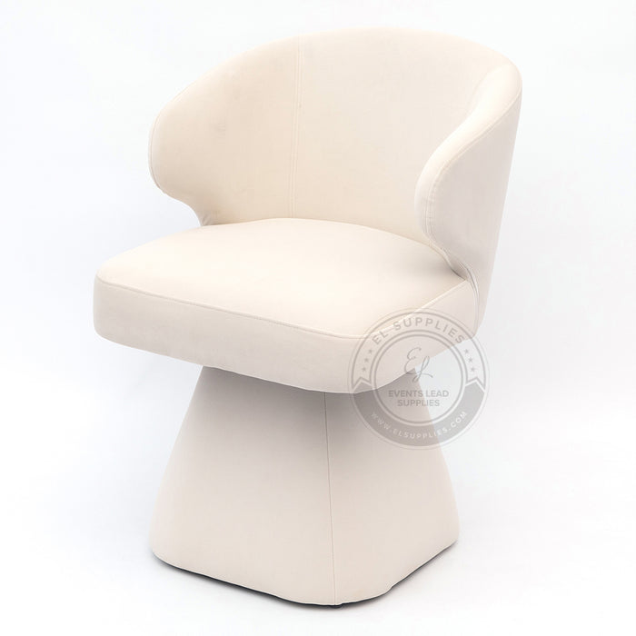 LARACHE White Accent Chair