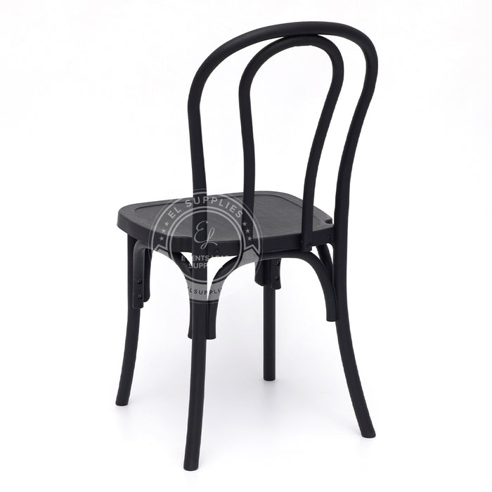 BENTWOOD Black Wood-Grain Resin Chair