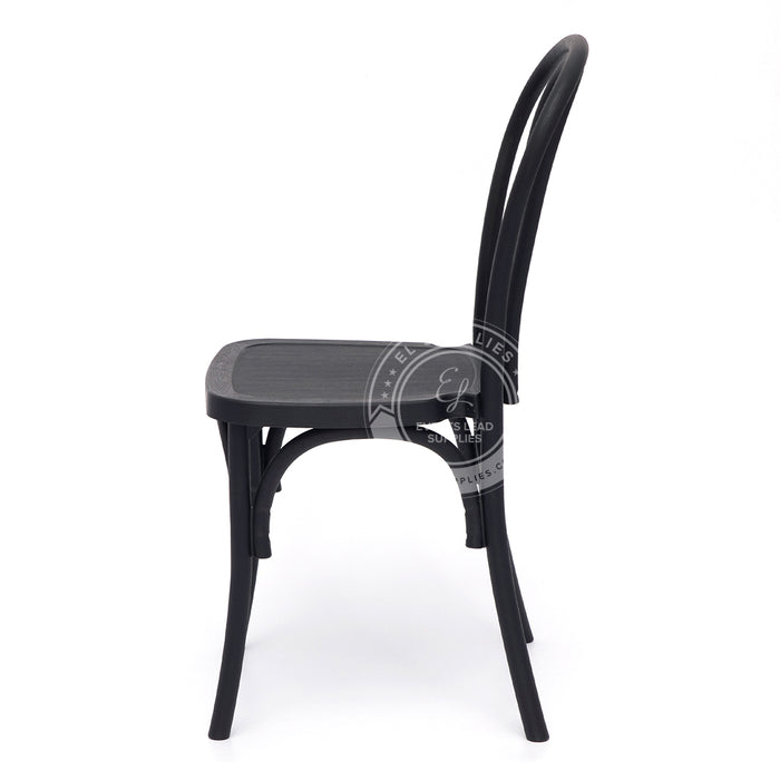 BENTWOOD Black Wood-Grain Resin Chair