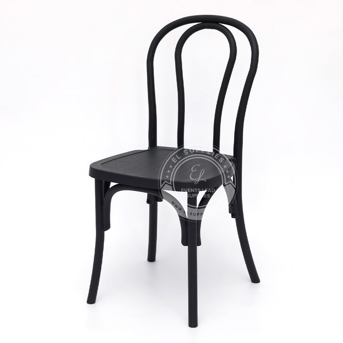 BENTWOOD Black Wood-Grain Resin Chair