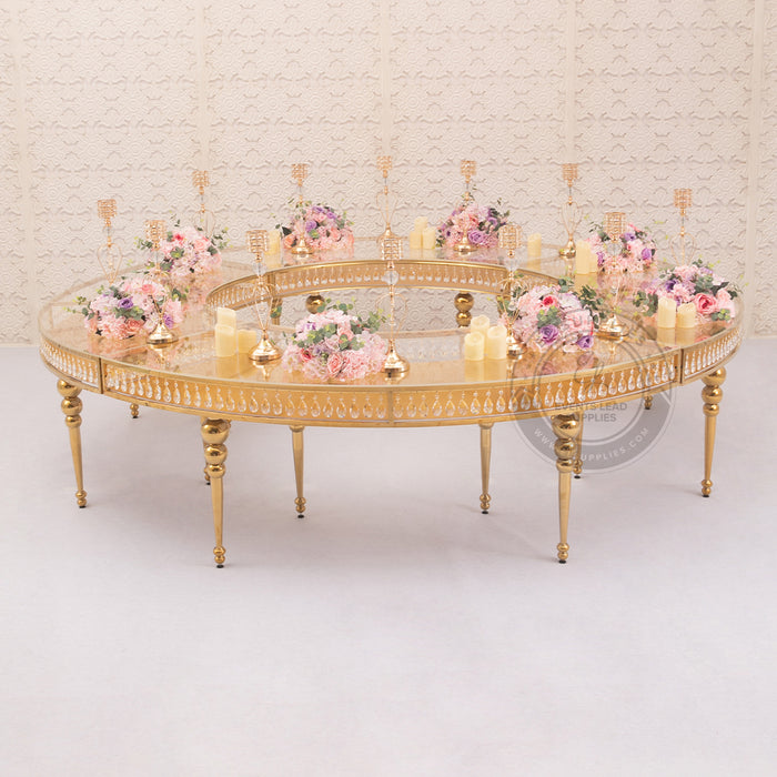 Serpentine dining table