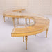 serpentine gold dining table 