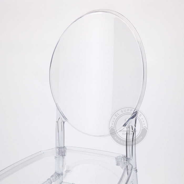 FLORENCE Clear Resin Chair with Free Cushion