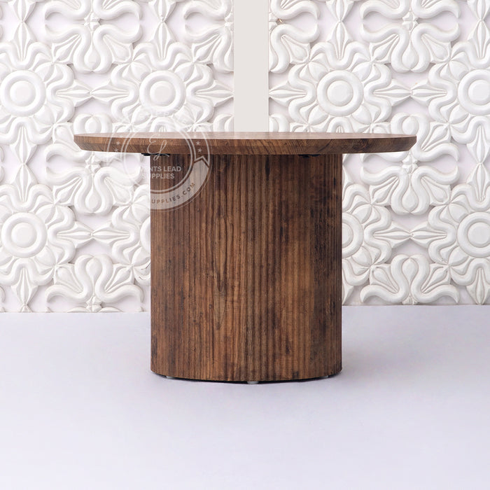 LUMY Oak Brown Cake Table