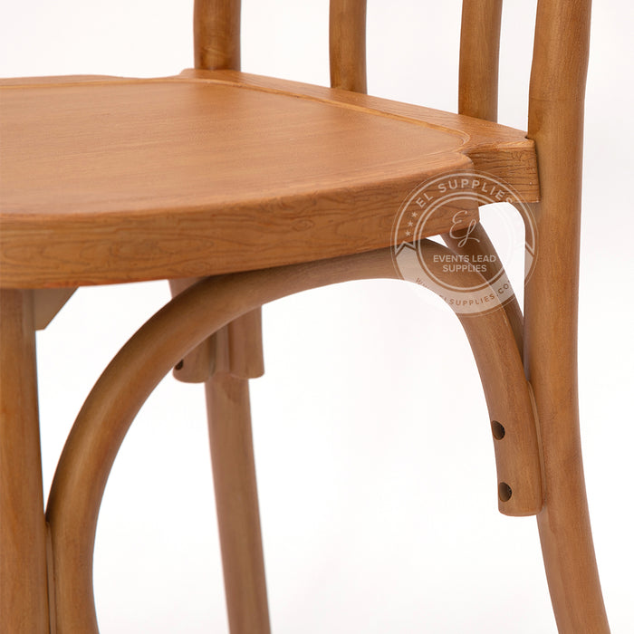 BENTWOOD Oak Brown Wood-Grain Resin Chair