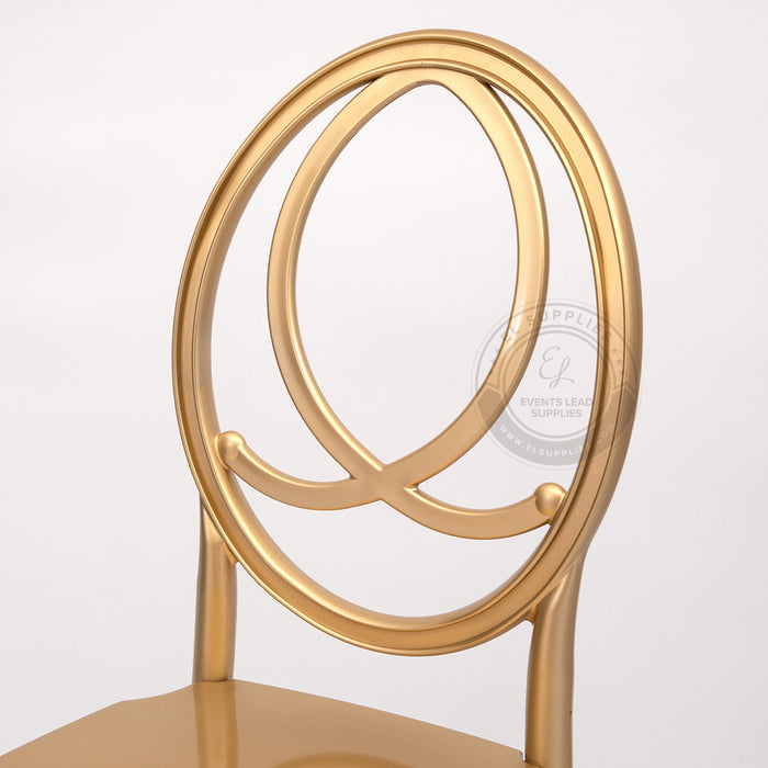 PHOENIX Gold Resin Chair with Free Cushion