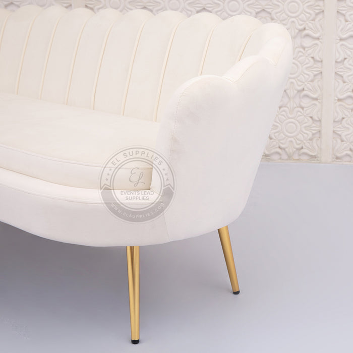 LULU Sofa White Three-Seater