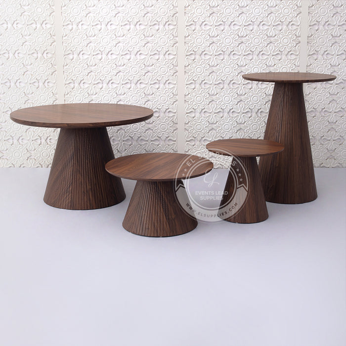 CONO Dark Brown Accent Table
