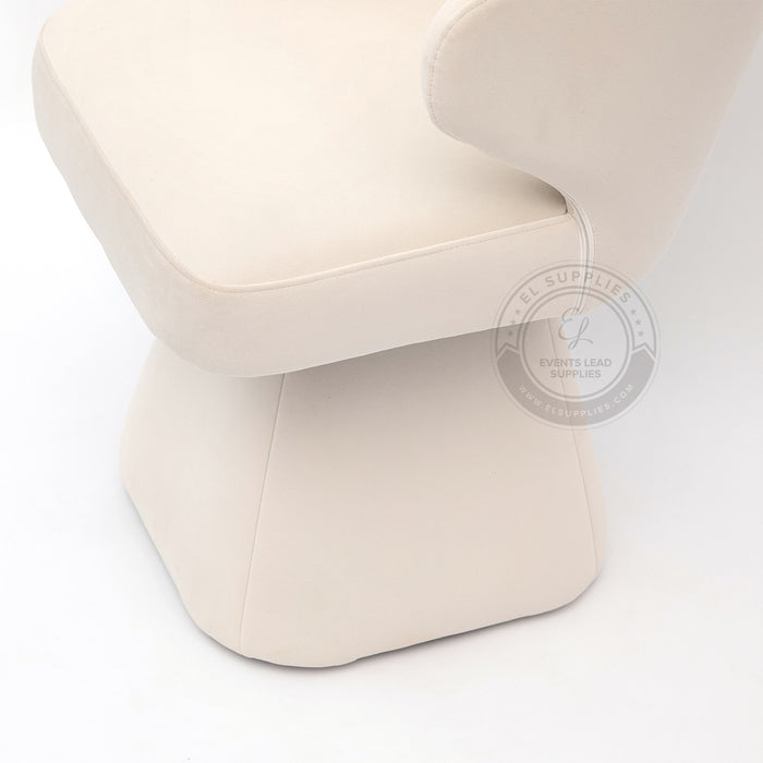LARACHE White Accent Chair