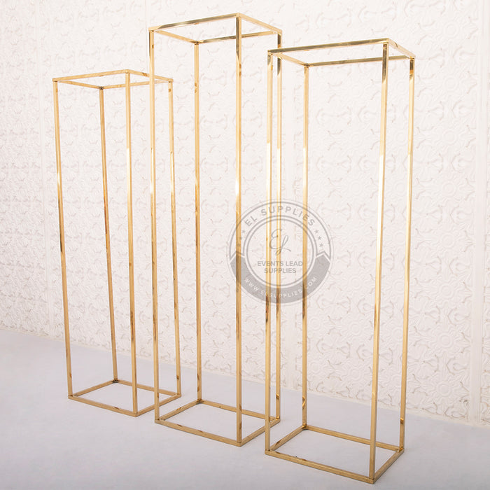 ISTAMAI Gold Rectangular Stand 7'