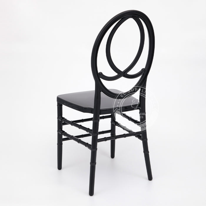 PHOENIX Black Resin Chair with Free Cushion