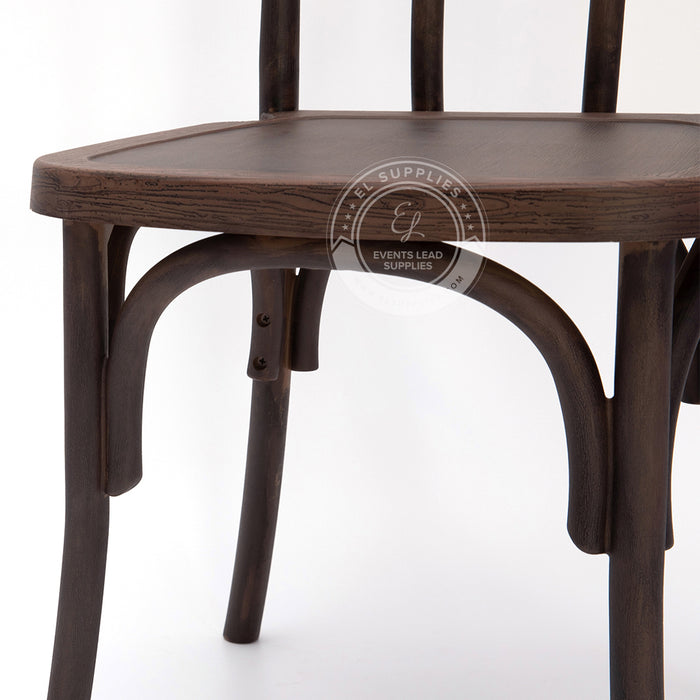 BENTWOOD Dark Walnut Wood-Grain Resin Chair