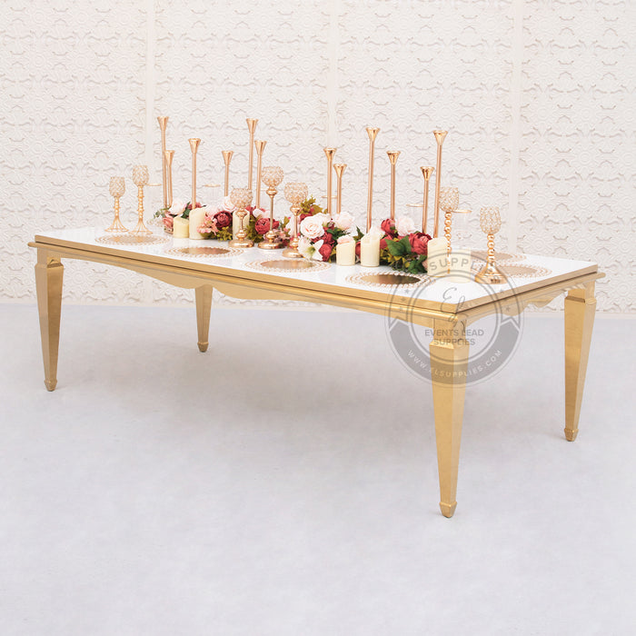 APRICUS Gold 8-foot Dining Table