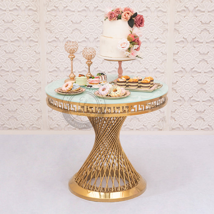VORAGE KUSCO Spoke Cake Table