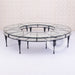 round Serpentine dining table