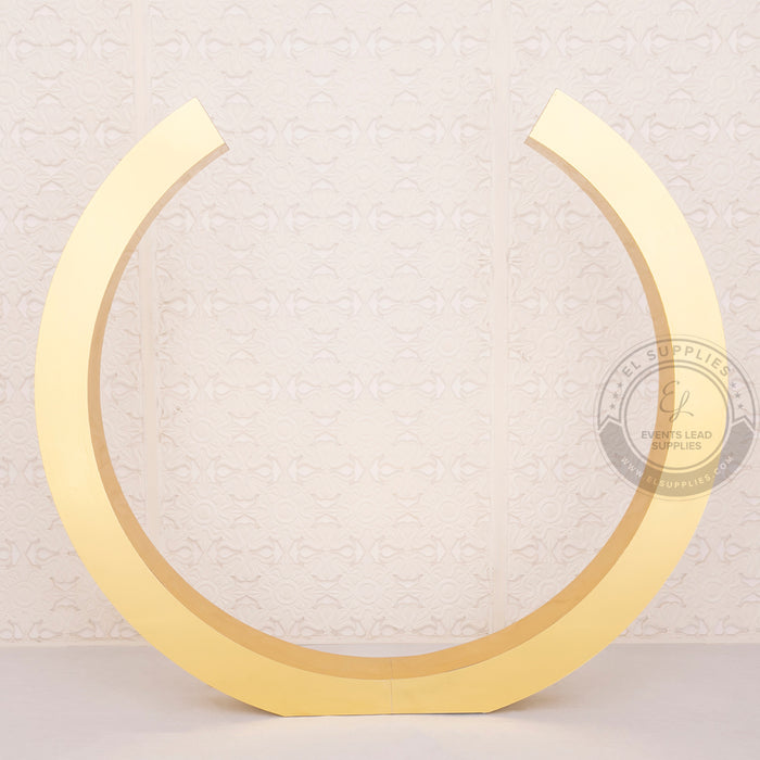 HIPPOLYTE Circular Backdrop Stainless Steel Gold