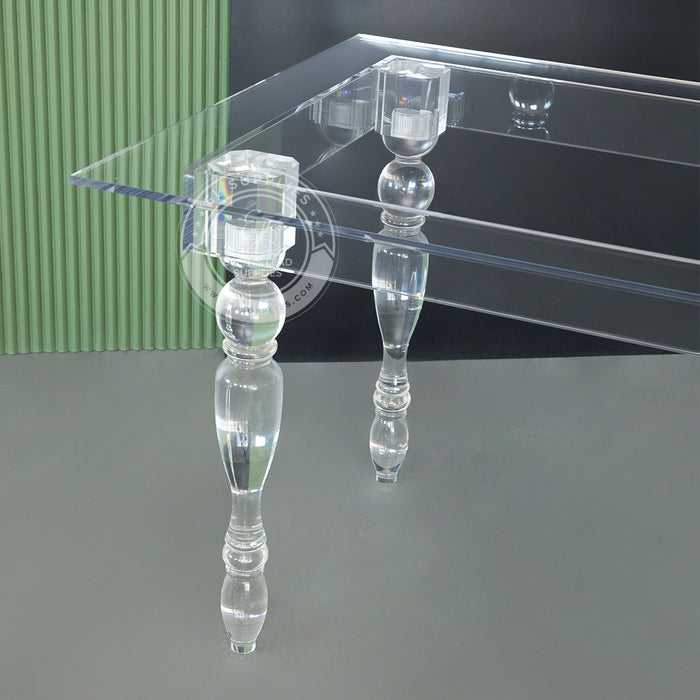 CLARITY Clear Acrylic Dining Table - 6 Foot