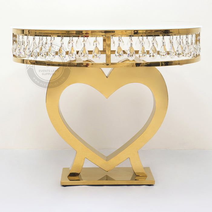 GEMMA HATHOR Heart Shaped Cake Table