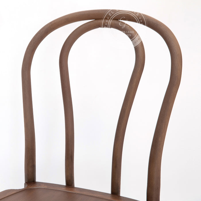 BENTWOOD Dark Brown Wood-Grain Resin Chair