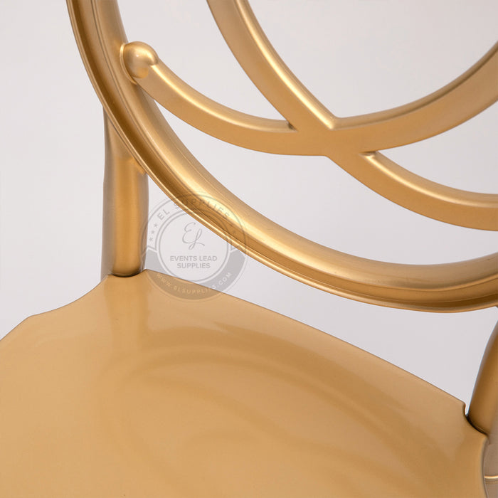 PHOENIX Gold Resin Chair with Free Cushion