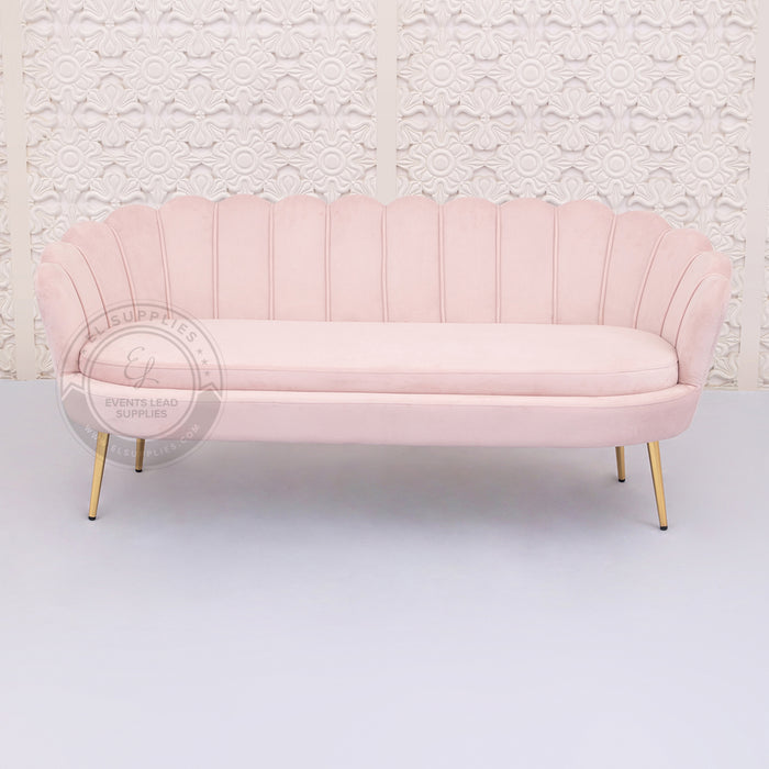 LULU Sofa Blush Pink Three-Seater