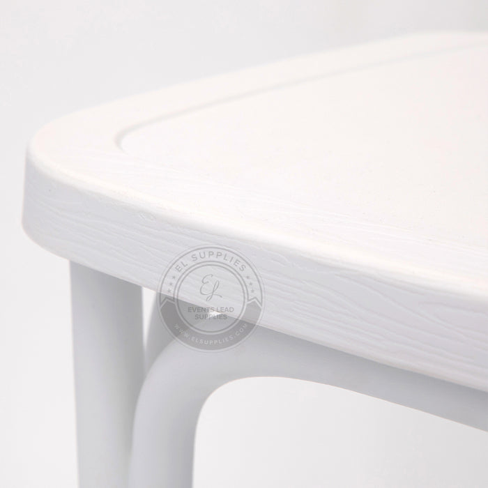 BENTWOOD White Wood-Grain Resin Chair