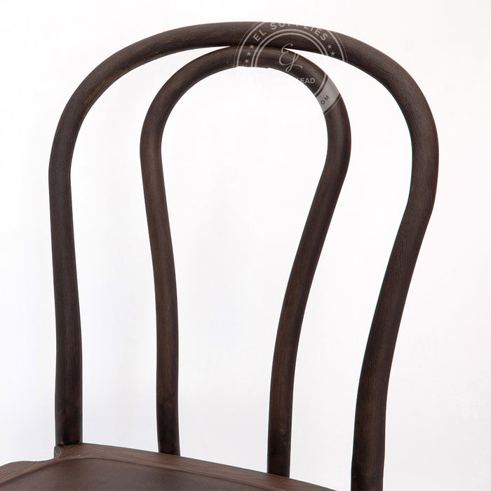 BENTWOOD Dark Walnut Wood-Grain Resin Chair