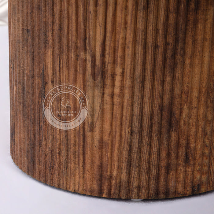 LUMY Oak Brown Cake Table