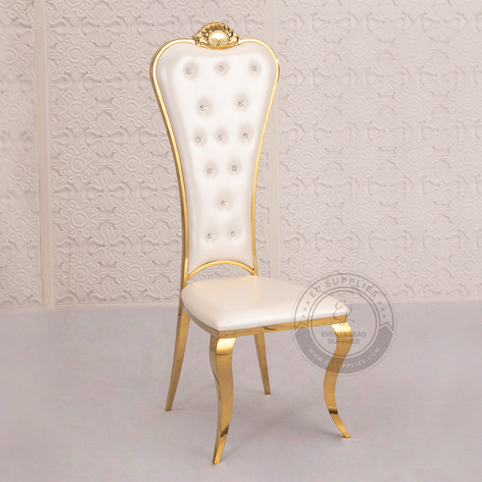 APRICUS DIAMOND Tufted Throne Chair (Set of 2)