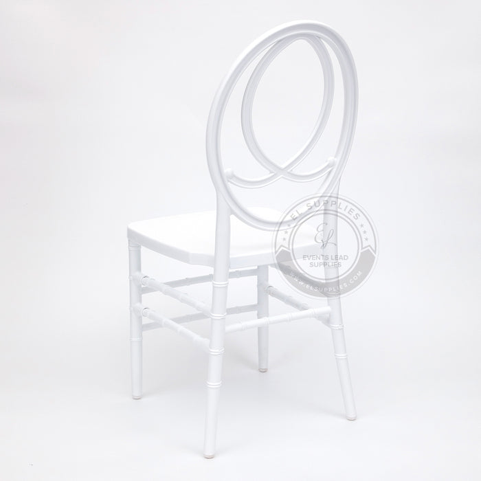 PHOENIX White Resin Chair with Free Cushion