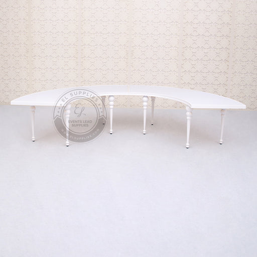 semi circle dining table