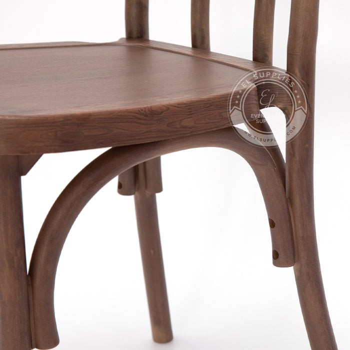 BENTWOOD Dark Brown Wood-Grain Resin Chair