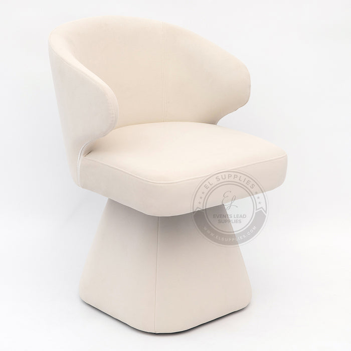 LARACHE White Accent Chair