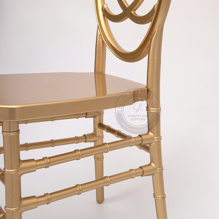 PHOENIX Gold Resin Chair with Free Cushion