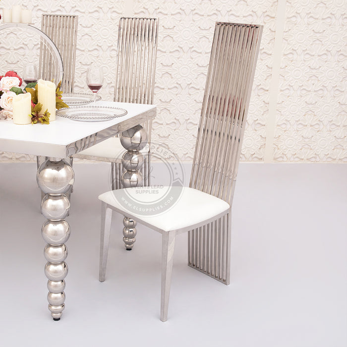 VORAGE Silver Wedding Chair